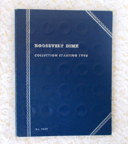 Vintage Whitman #9029 Roosevelt Dime Coin Folder Collection Starting 1946 Lot C