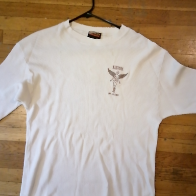 NIRVANA IN UTERO Tour RARE Long Sleeve Thermal Size M/L Vintage