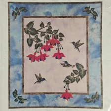 🌸 Hummingbird Splendor Quilt Pattern 🌺 Appliqué Design by Carol Robinson