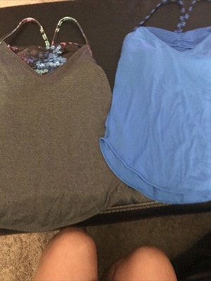 loose fit tank top with built in bra