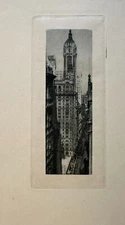 Alvin Langdon Coburn Orig. Photogravure “The Singer Building" New York c. 1909