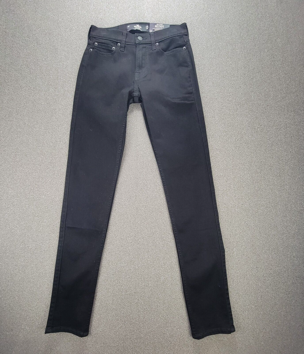 Hollister 26X30 Black No Fade Stacked Skinny Jeans