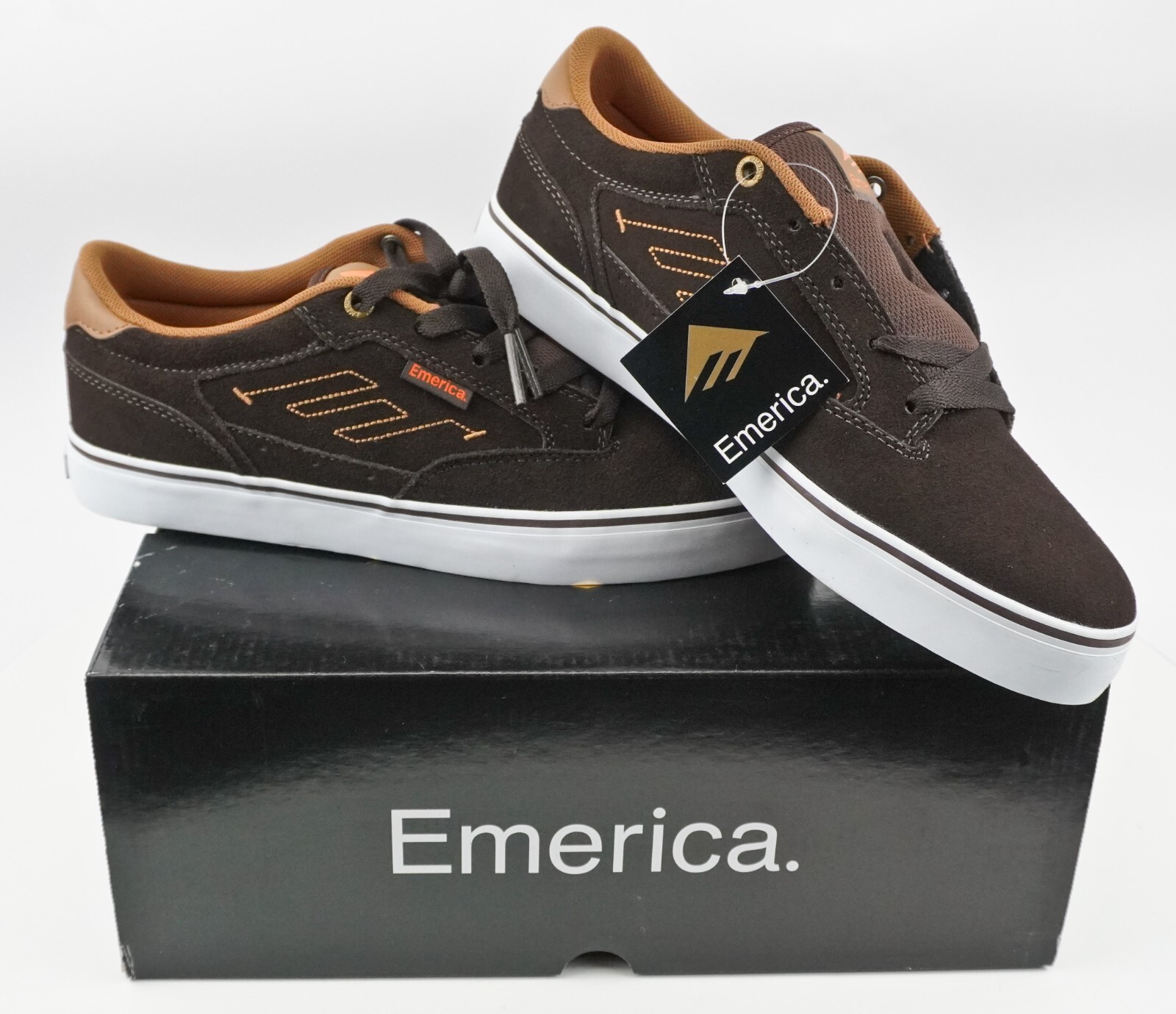 Vintage Emerica THE JINX 2 Skate Skateboard BMX Shoes, Mens US 8 Brown NOS NEW