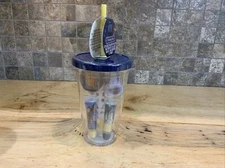 Disney Wish Beauty Set Lip Gloss Nail Polish Stickers File & Tumbler Gift Cup