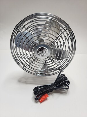 Roadpro RP-1179 Heavy Duty Metal Fan AUX plug for Vehicles 12V 2 Speed 7.5''