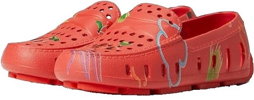 Hey Dude Wally Funk Red Mexican Flag Shoes Men Size 11 Slip  display picture 2