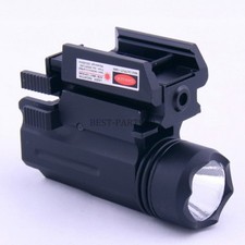 Tactical Compact Red Laser Sight Hot Cree Led Flashlight