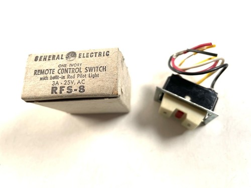 Vintage General Electric GE RFS-8 Remote Control Switch With Pilot Light - NOS!! - Picture 2 of 4