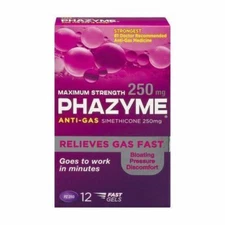 Phazyme Anti-Gas Softgels 250 mg 12 Softgels By Med Tech Products