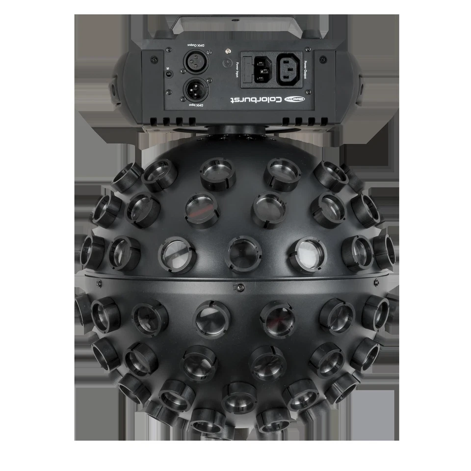 Showtec Colourburst Mirror Ball Effect Light RGBW DMX LED Remote DJ Disco Party - Image 2 of 4