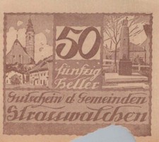 50 HELLER 1920 City of STRASSWALCHEN Salzburg AUSTRIA Notgeld Banknote #PE869.U