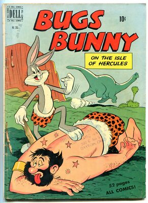 Bugs Bunny on the Isle of Hercules- Four Color Comics #266 1950 VG