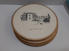 6x Vintage Ramsay Paddington Sydney Cork Placemat/Hot Plates Set - Free Postage