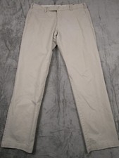 Polo Ralph Lauren Pants Mens 36x32 Beige Stretch Custom Fit Preppy Chino
