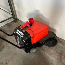 Sanitmax Walk-Behind Floor Sweeper, Triple Brushes, Water Sprinklers