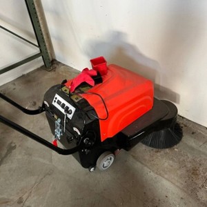 Sanitmax Walk-Behind Floor Sweeper, Triple Brushes, Water Sprinklers