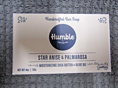 HUMBLE~STAR ANISE & PALMAROSA~MOISTURIZING SHEA BUTTER & OLIVE OIL~SOAP BAR BIN
