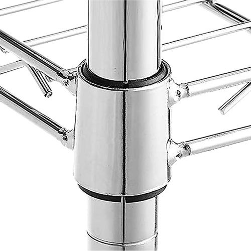 Palermo Modular Wire Storage Shelf 900 x 450 x 1800mm Steel Shelving - Carbon Ch - Picture 6 of 15