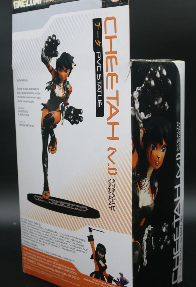 DC Direct Ame-Comi CHEETAH V.1 Variante Sigilosa 9" PVC Figura Estatua Foto 3 de 4