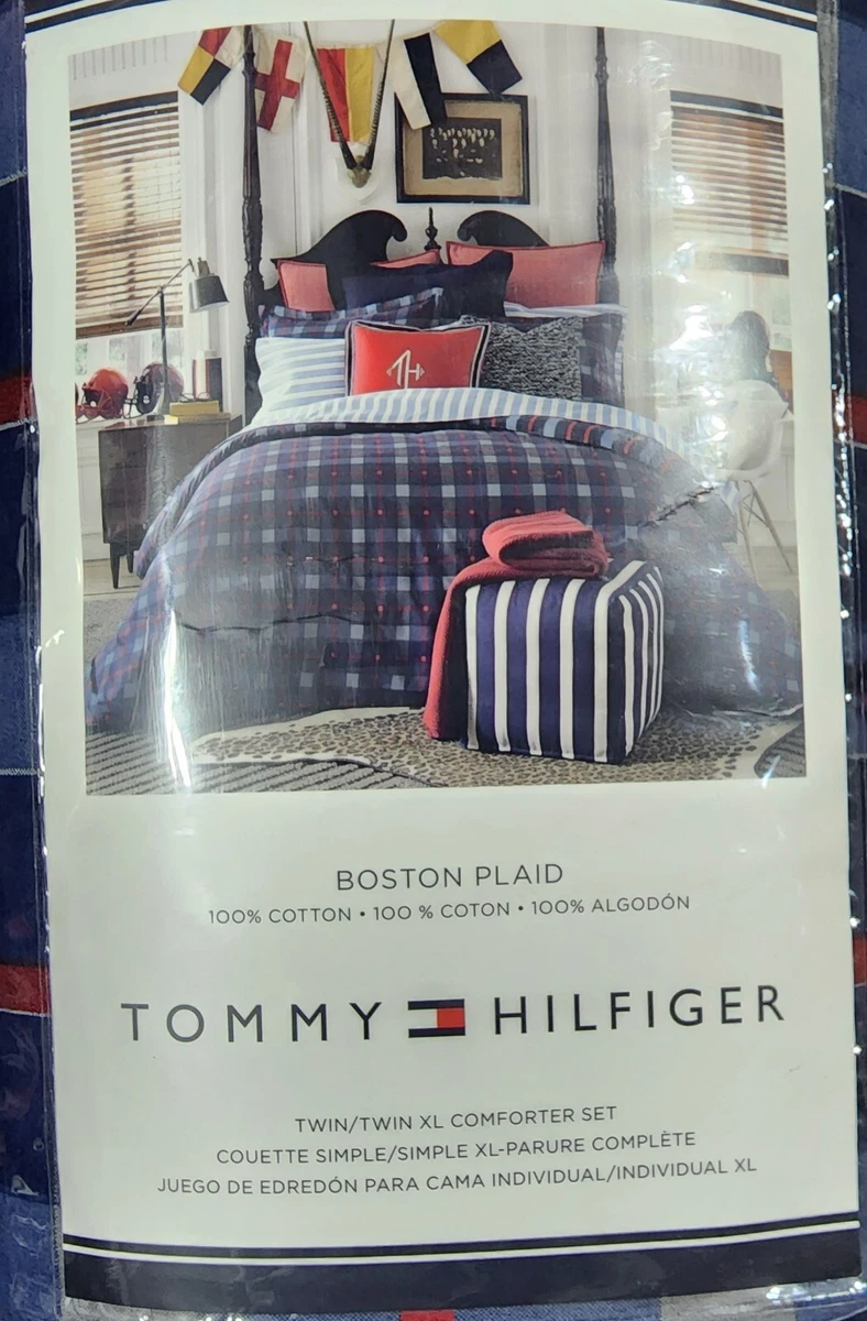 Det er billigt Tilsætningsstof Decimal Tommy Hilfiger Twin XL Boston Plaid Comforter 2 Piece Set | eBay