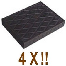 4 X bloc de caoutchouc 110x140x20 mm. pour Pont elevateur - Italie @ tampons