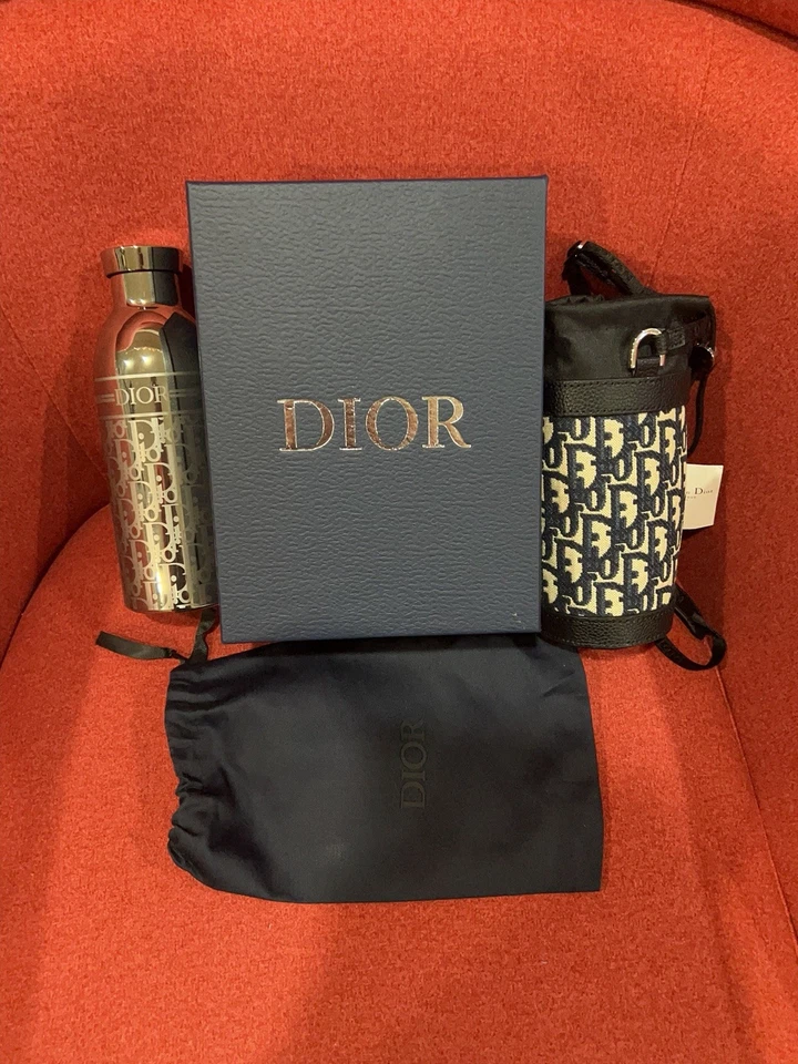 Dior Stainless Water Bottle Tumbler Black Holder Limited VIP Gift Novelty GWP - Image 4 of 4