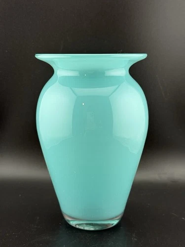 Vintage Davis For Tiffany & Co Blue Signature Color Vase Signed *RARE*