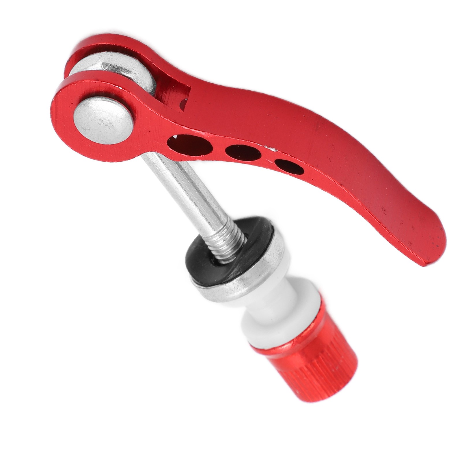 (Red)5pcs Seatpost Clamps Quick Release Aluminum Alloy Bike Pipe Clamp|.