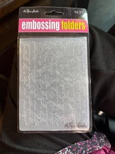 The Paper Studio Ae script Embossing folders 488767
