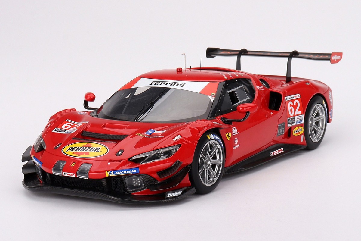 BBR Ferrari 296 GT3 Cetilar 47 ミニカー IMSA 2025 Ferrari 296 GT3 CETILAR RACING #47 Fuoco/N. Lacorte/R