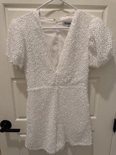 By Watters White Ivory Sequin Dress Size 2 New with Tags