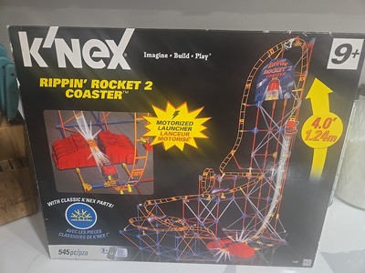 K'nex Rippin' Rocket 2 Coaster | 4 Feet Tall | 545 Pieces | Factory Sealed