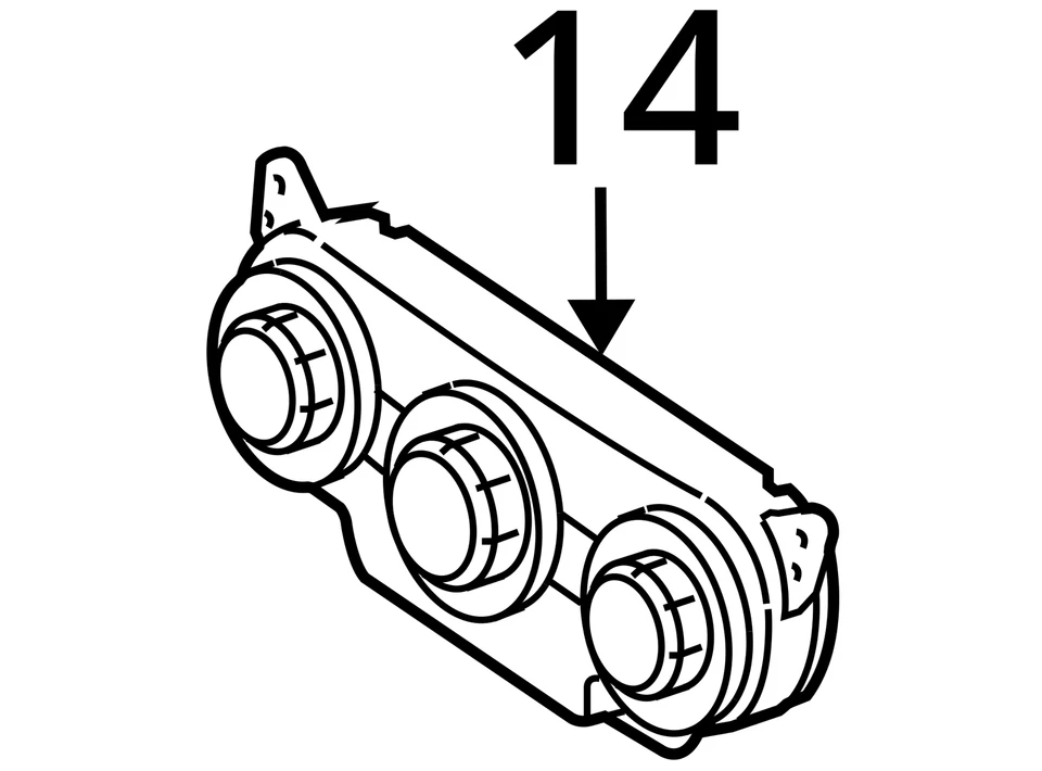 Kia Spectra 2007-2009 calefacción aire acondicionado control de clima 97250-2f060 RU4BX Foto 4 de 4