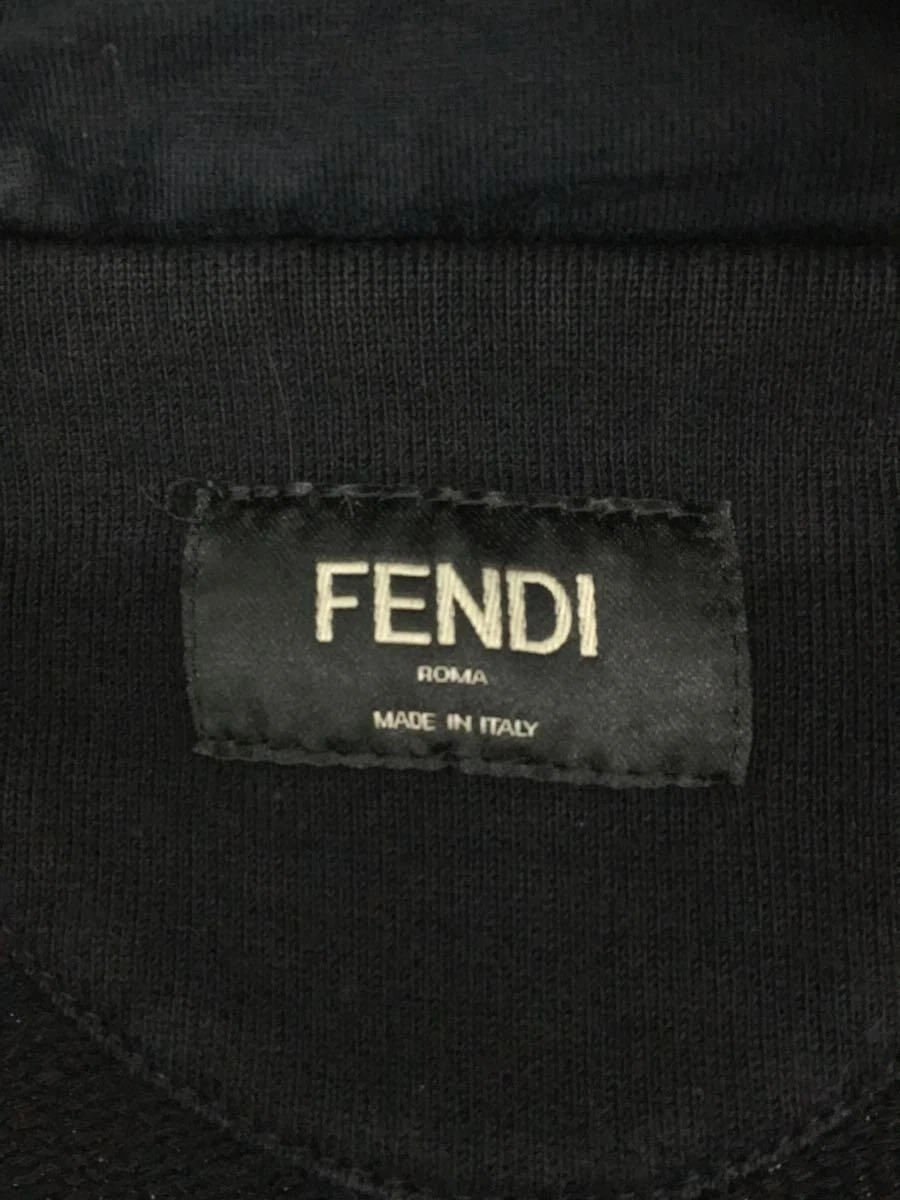 Felpa con cappuccio FENDI 44 cotone nero FY0767 7HT usata