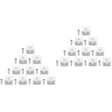 2 PCS Shelf Bracket Support Clips Glass Fixing Floating Brackets