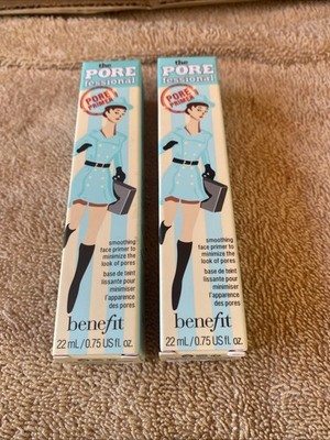 2 - Packs Benefit The PORE fessional Pore Primer .75 oz./22ml. Each NEW & SEALED