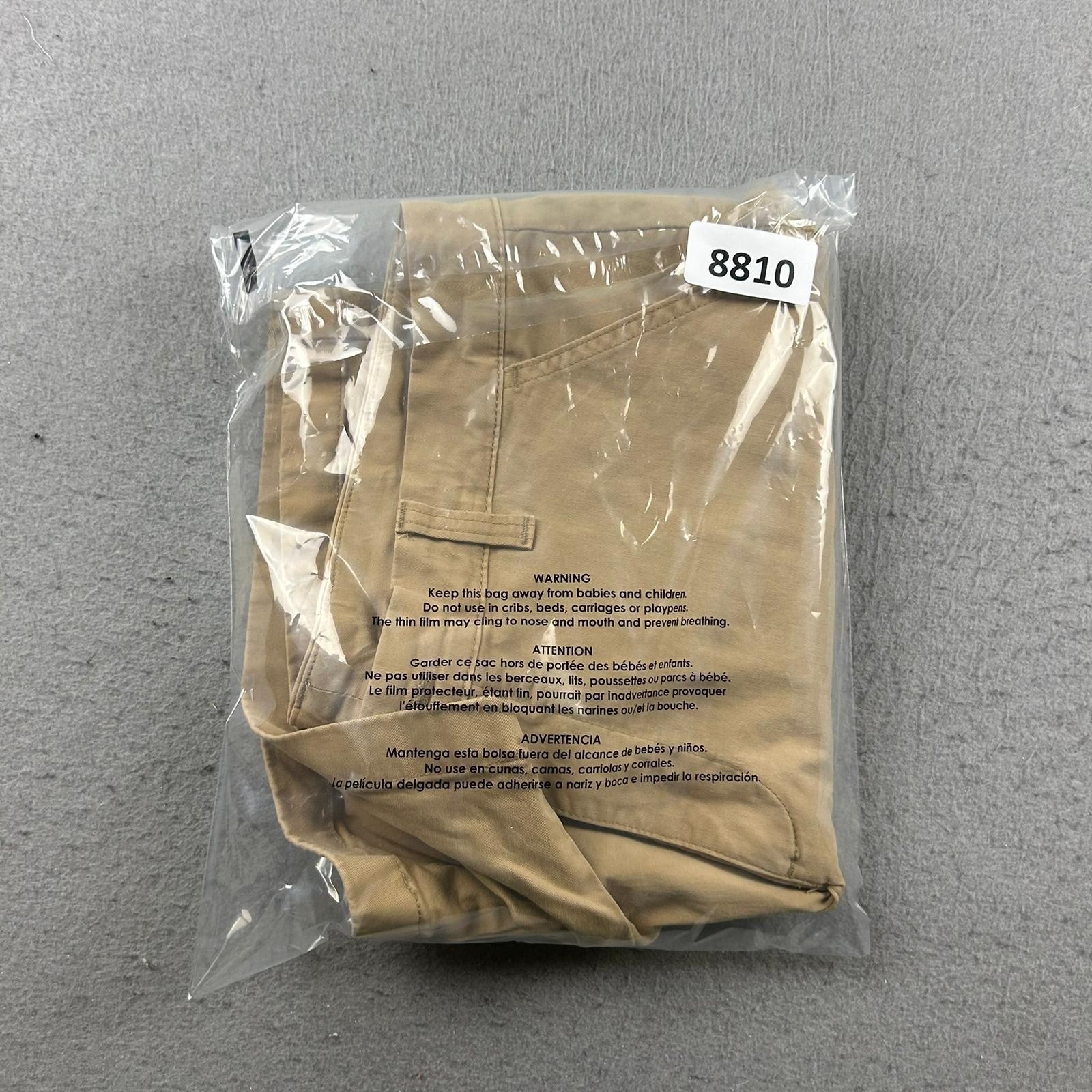 Chubbies Shorts Mens 34 Beige Flat Front Regular Fit Lightweight Chino