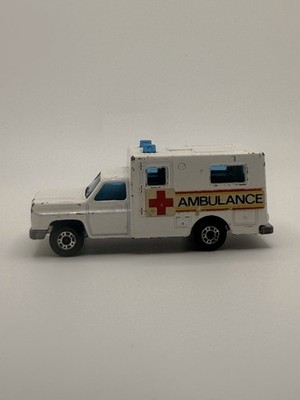 Vintage 1978 Matchbox #MB41 1-75 Series Ambulance White Lesney England