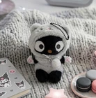 Sanrio Characters Plush Doll : Cat Costume CHOCOCAT 8cm Key ring Bag charm