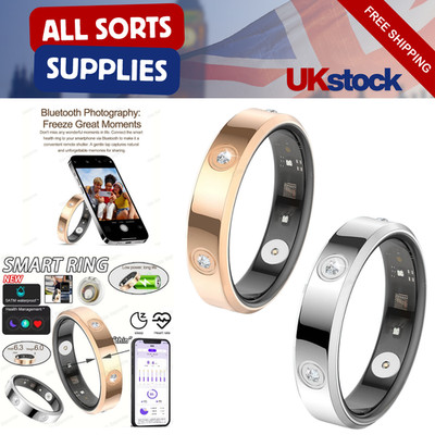 Smart Ring Herzfrequenz SpO2 Tracker 5ATM Wasserdicht Fitness Gesundheitsmonitor 2025