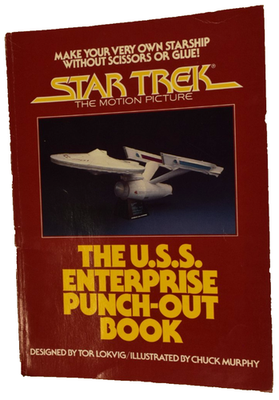 1980 Star Trek USS Enterprise Punch Out Book Unused Complete 