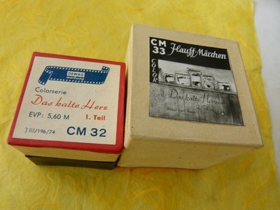 44318 2x Rollfilm DEWAG Das kalte Herz Teil 1. 2. Textheft CM 33 32 Colorserie