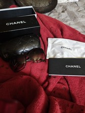 CHANEL 5205 Butterfly Sunglasses Burgundy Gra...