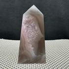 153G Natural amethyst agate crystal quartz flaky mineral healing