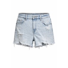 Old Navy High Rise Distressed Denim Shorts Womens 4 Light Wash Cut Off 3129