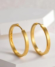 18K Gold Filled hoop earring, Gold Hoop earring