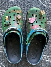 Men Minecraft Crocs Size 10