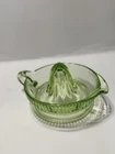 vyg green vaseline uranium glass juicer/reamer depression glass