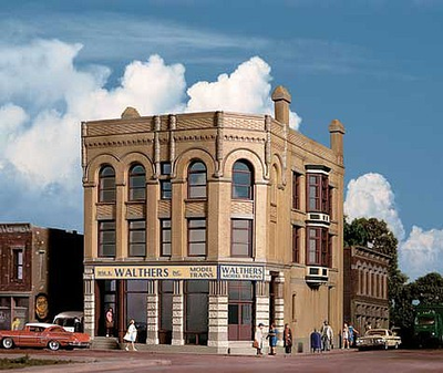 #ad Walthers Cornerstone 4203 HO Walthers Water Street Building Kit $40.99