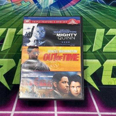 Denzel Washington 3-Disc Movie DVD Set The Mighty Quinn Out of Time The Siege